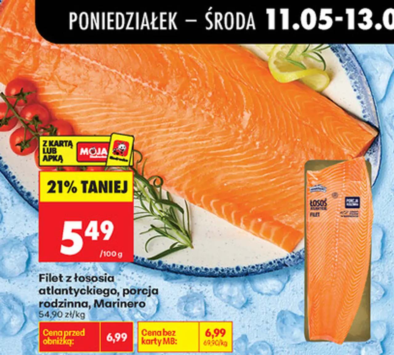 Filet z łososia atlantyckiego, porcja rodzinna, Marinero