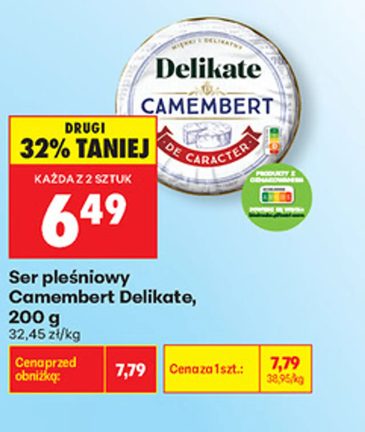 Ser pleśniowy Camembert Delikate, 200 g