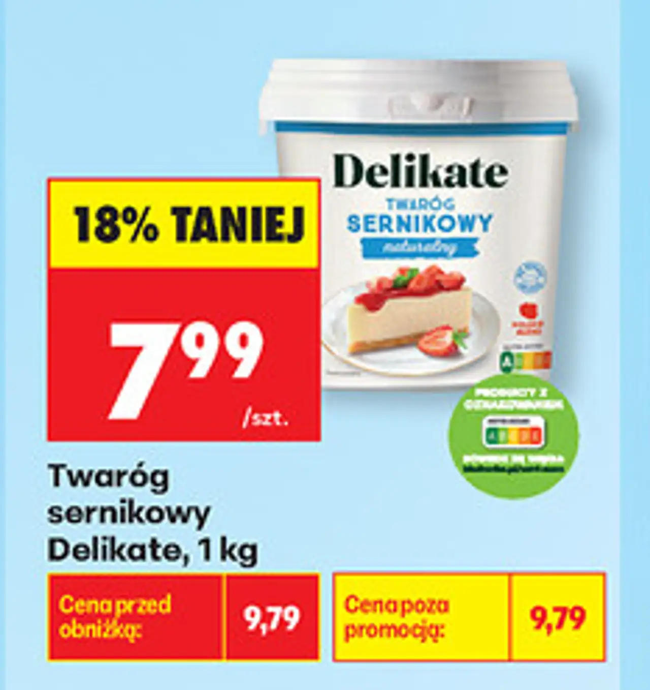 Twaróg sernikowy Delikate, 1 kg