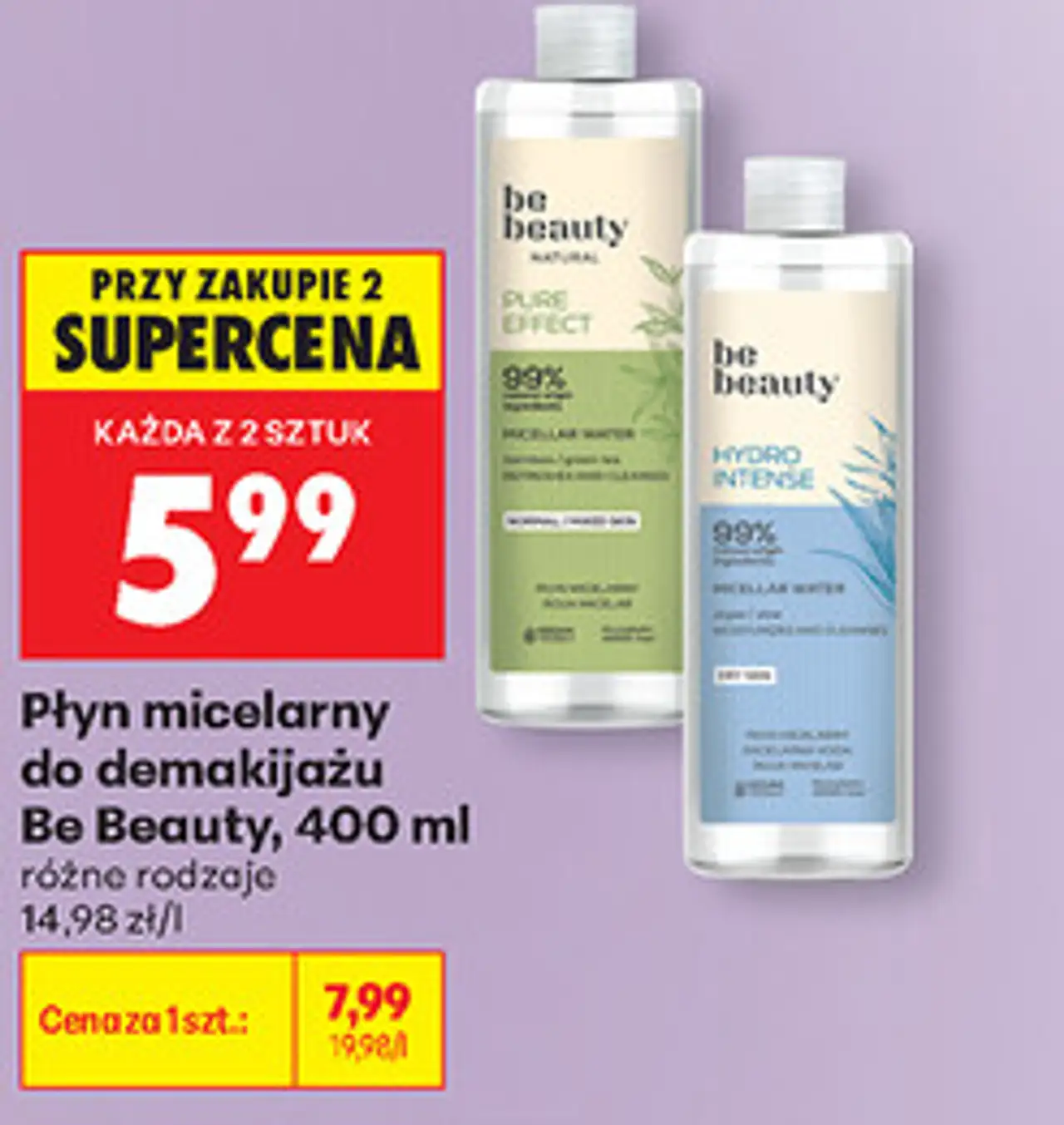 Płyn micelarny do demakijażu Be Beauty