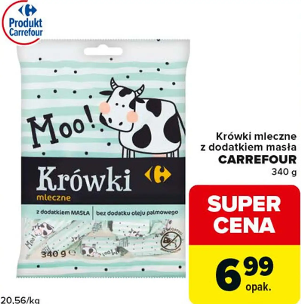 Krówki mleczne z dodatkiem masła CARREFOUR