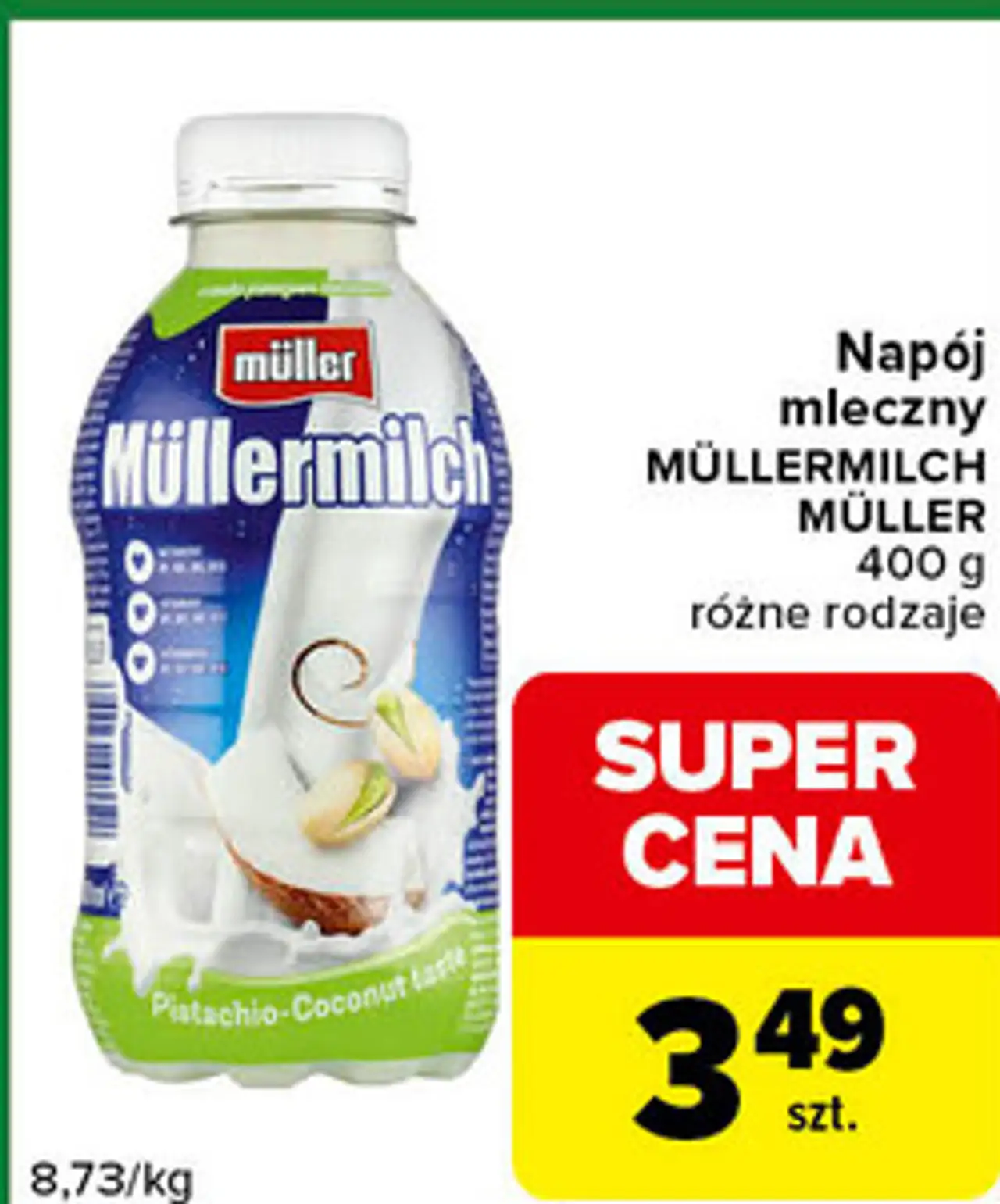 Napój mleczny MÜLLERMILCH MÜLLER 400 g różne rodzaje