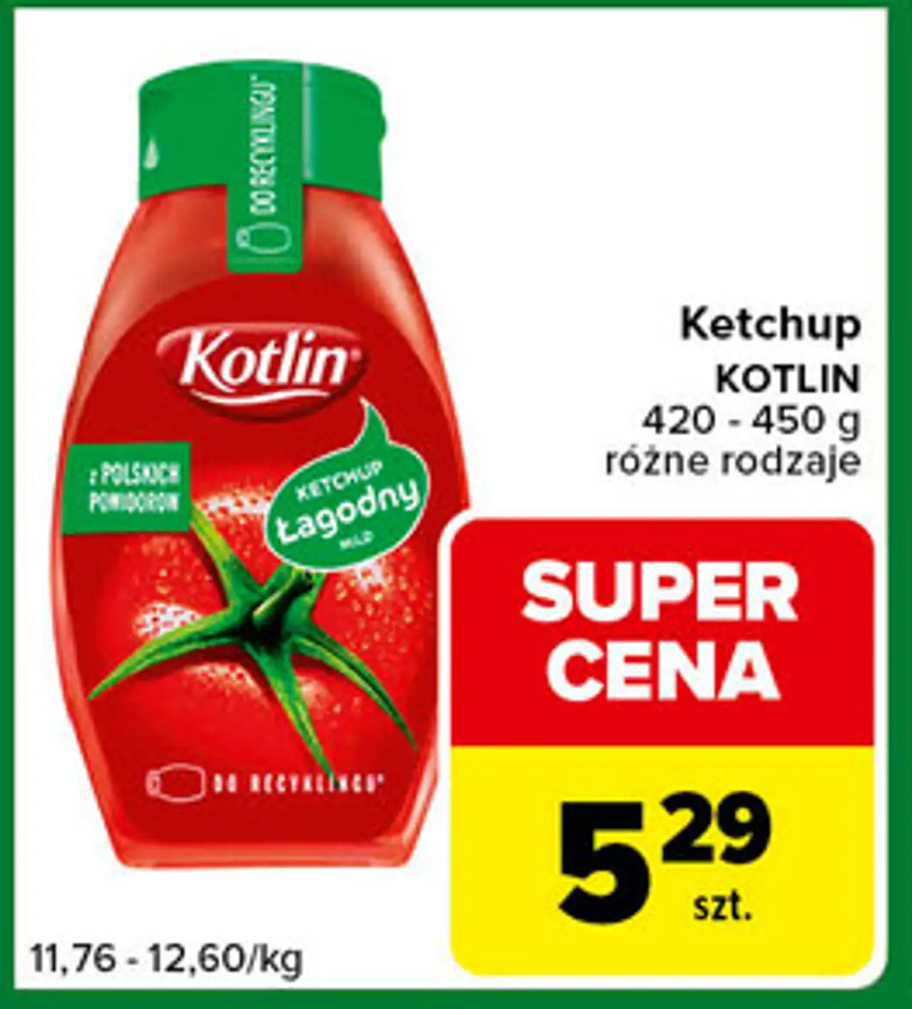Ketchup KOTLIN 420 - 450 g różne rodzaje
