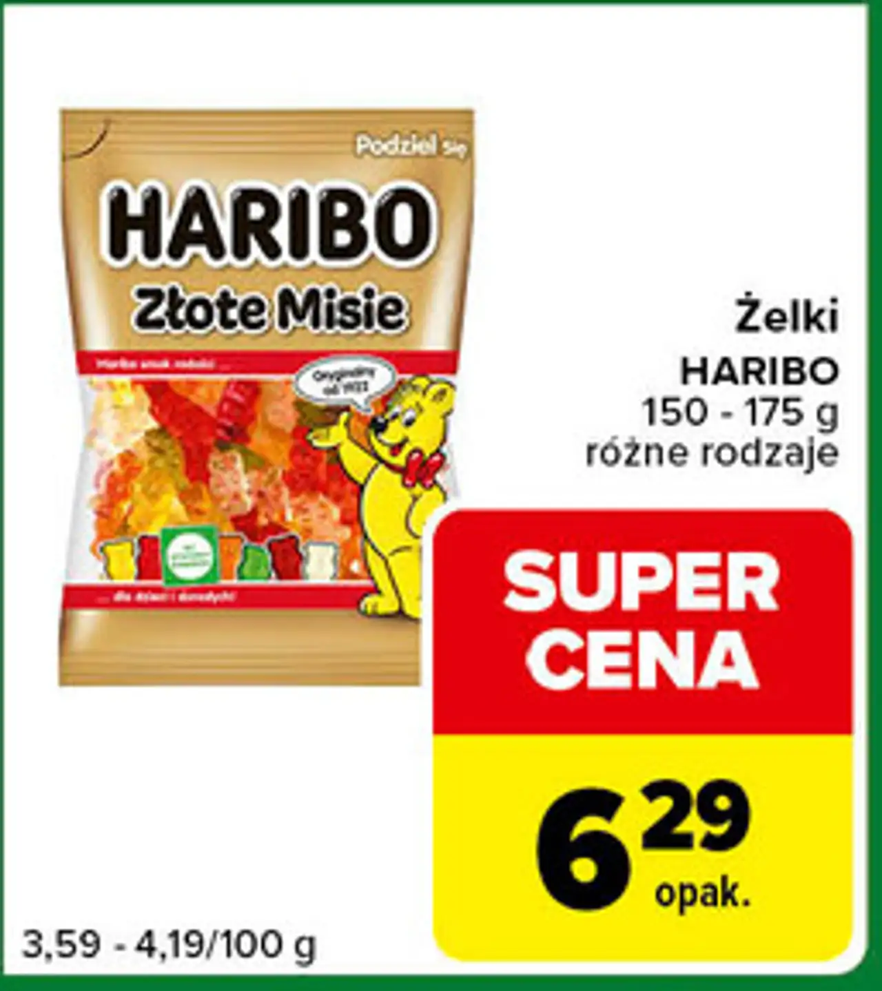 Żelki HARIBO 150 - 175 g różne rodzaje