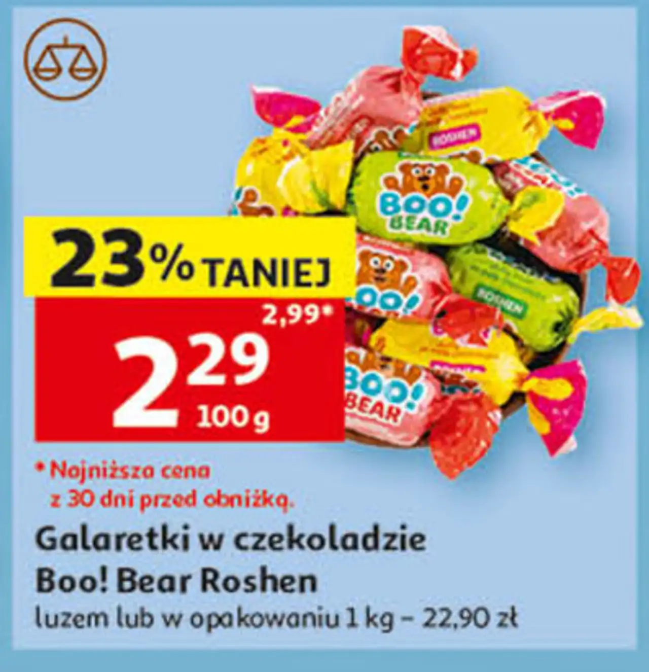Galaretki w czekoladzie Boo! Bear Roshen
