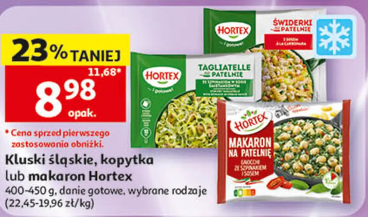 Kluski śląskie, kopytka lub makaron Hortex