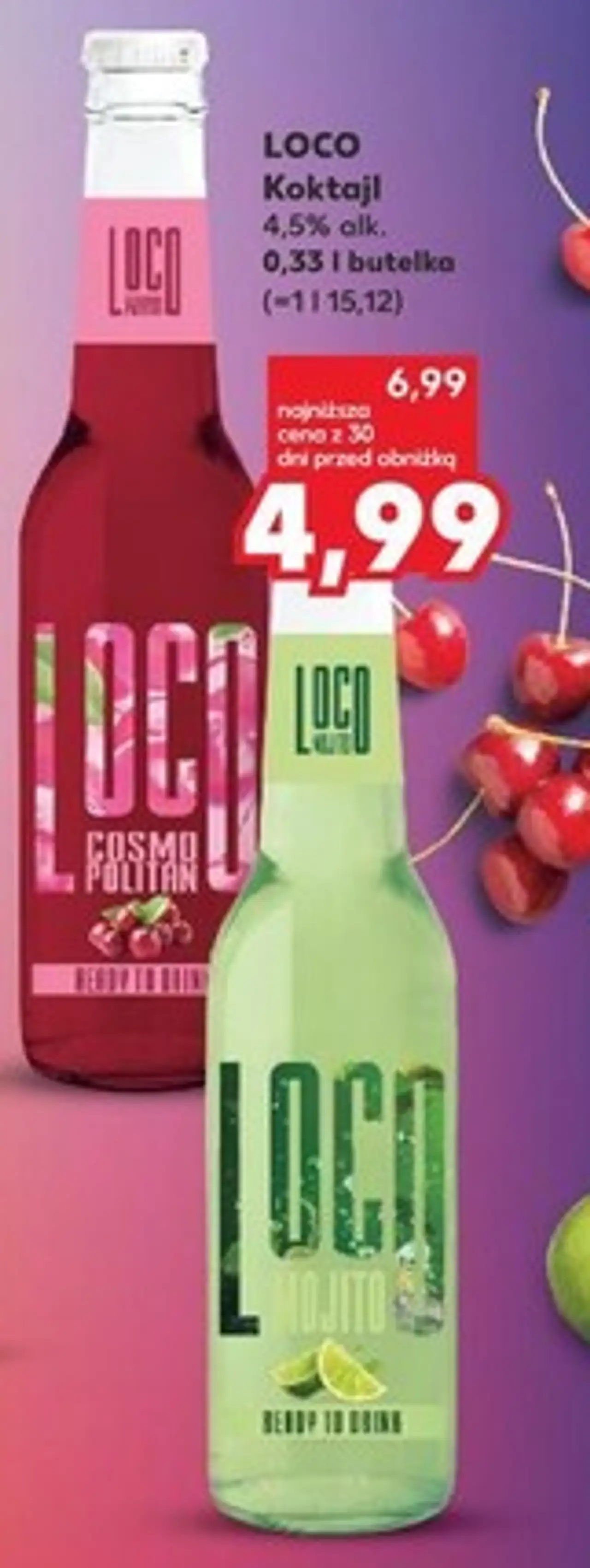 LOCO Koktajl 4,5% alk. 0,33 l butelka