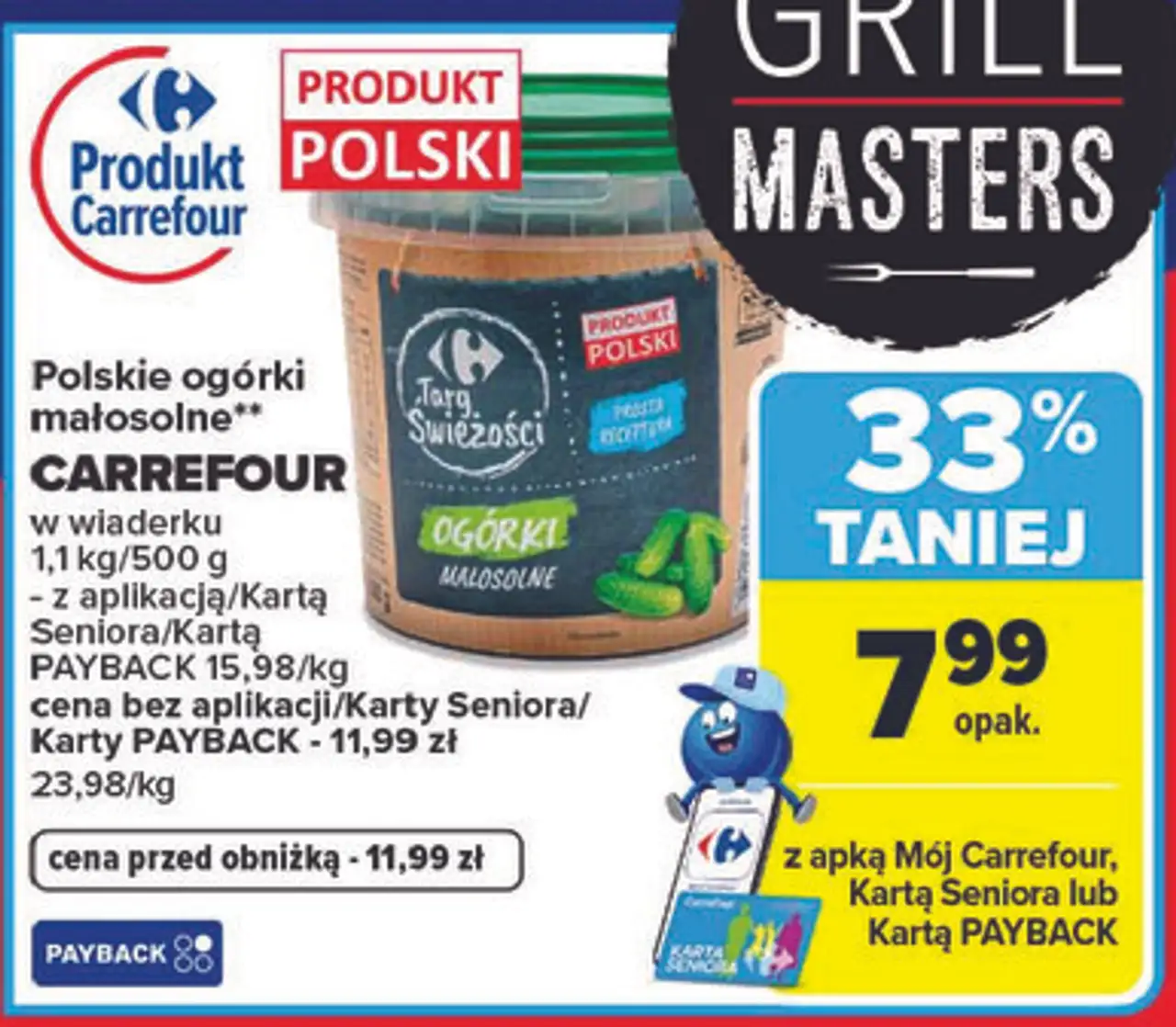 Polskie ogórki małosolne** CARREFOUR w wiaderku