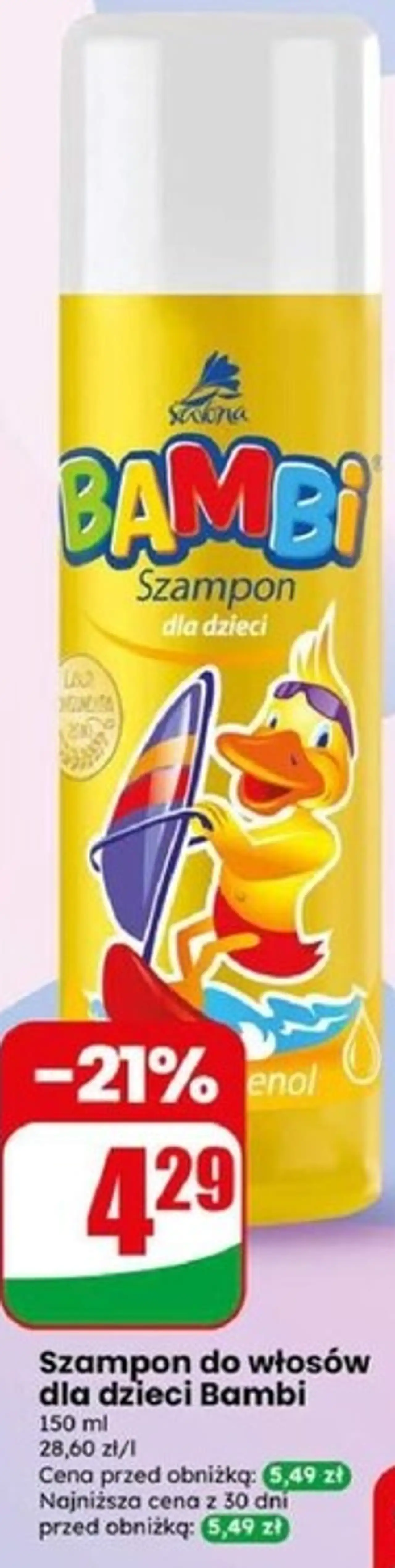Szampon do włosów dla dzieci Bambi