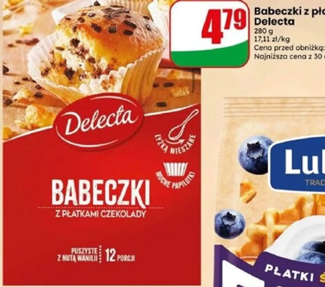 Babeczki z płatkami czekolady Delecta