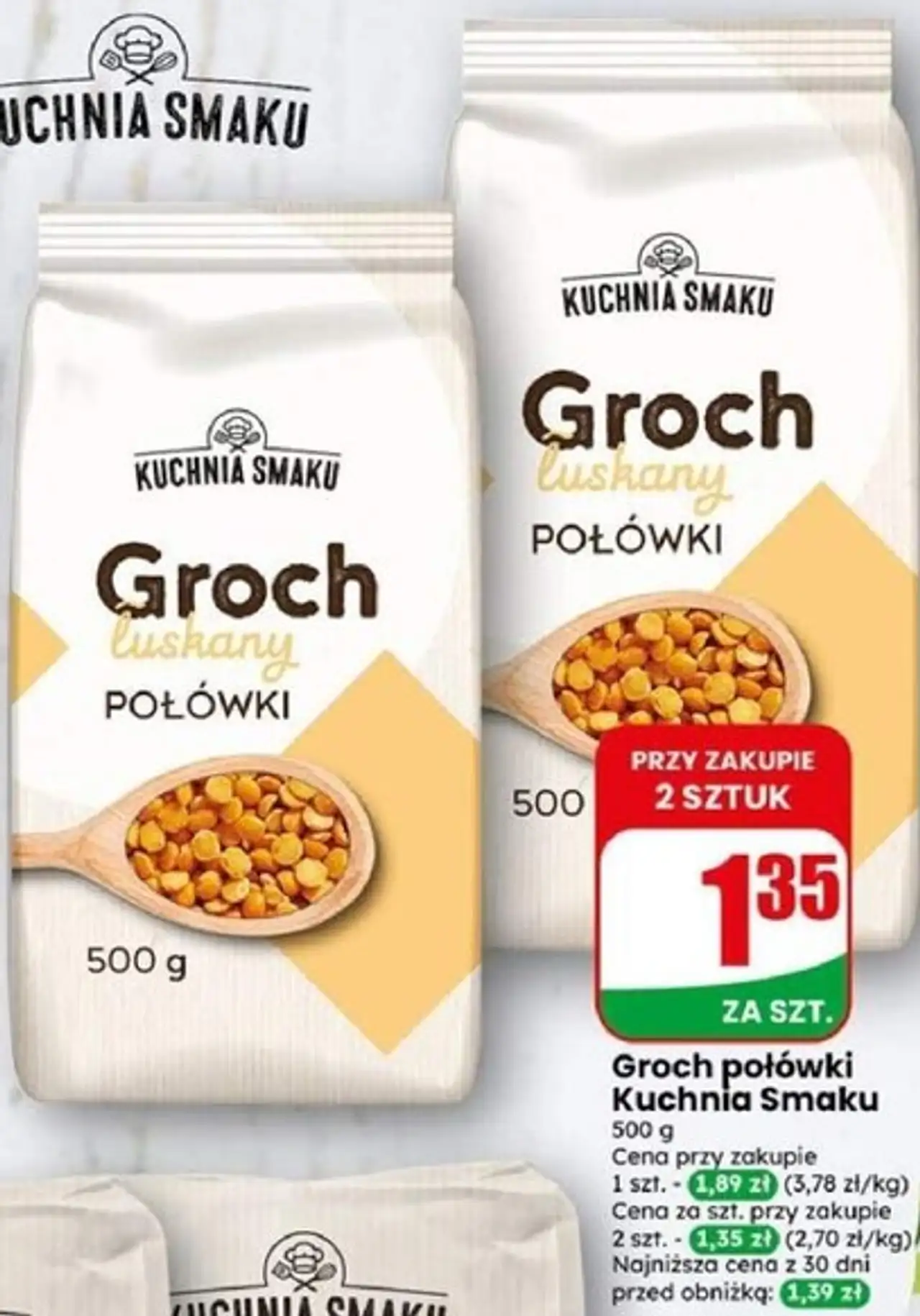 Groch połówki Kuchnia Smaku