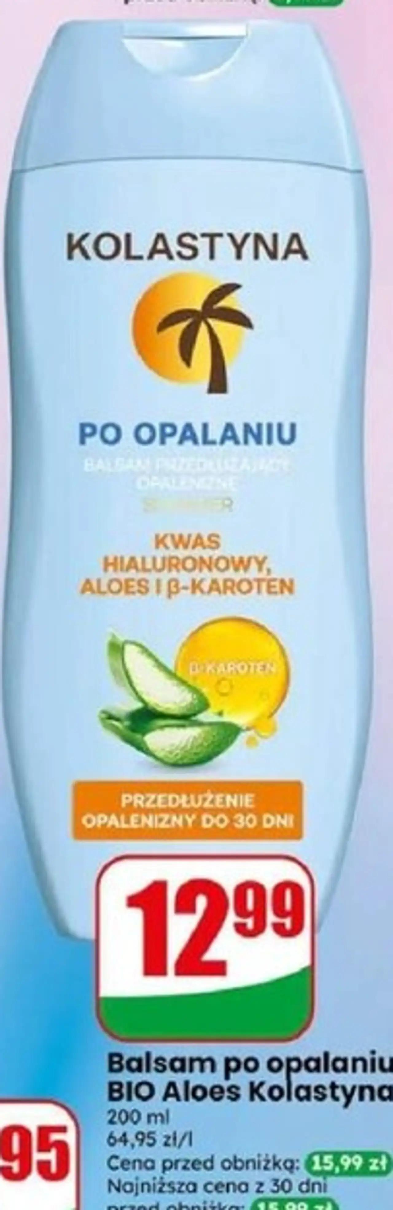 Balsam po opalaniu BIO Aloes Kolastyna