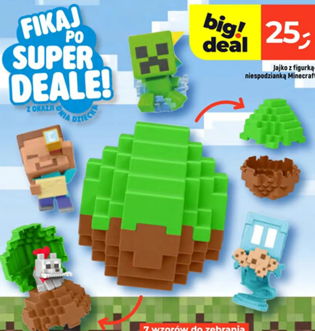 Jajko z figurką-niespodzianką Minecraft