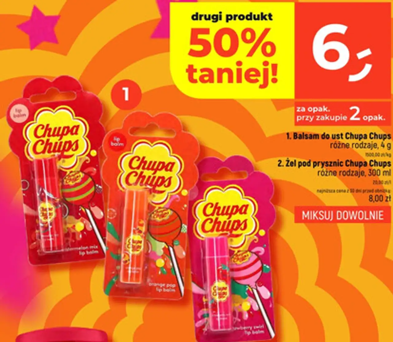 Balsam do ust Chupa Chups rożne rodzaje, 4g