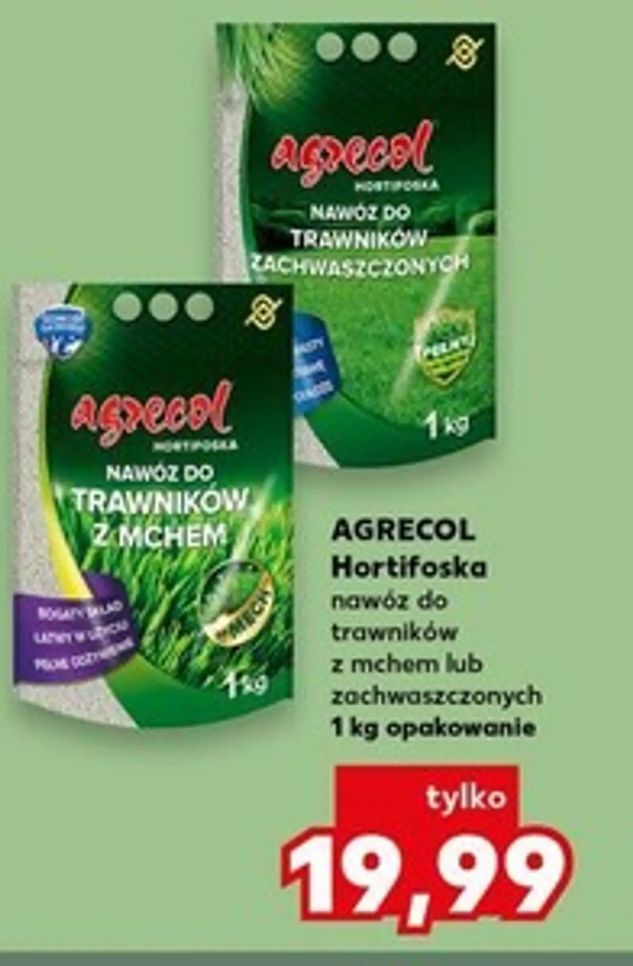 Hortifoska nawóz do trawników z mchem lub zachwaszczonych AGRECOL