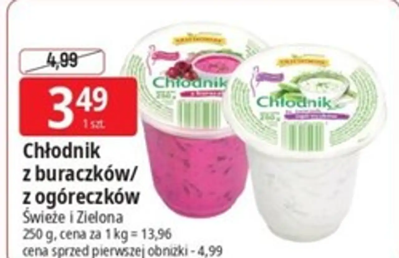 Chłodnik z buraczków/ z ogóreczków Świeże i Zielona 250 g