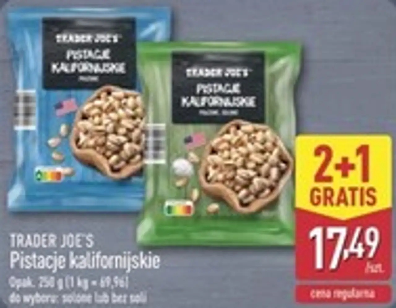 TRADER JOE'S Pistacje kalifornijskie Opak. 250 g