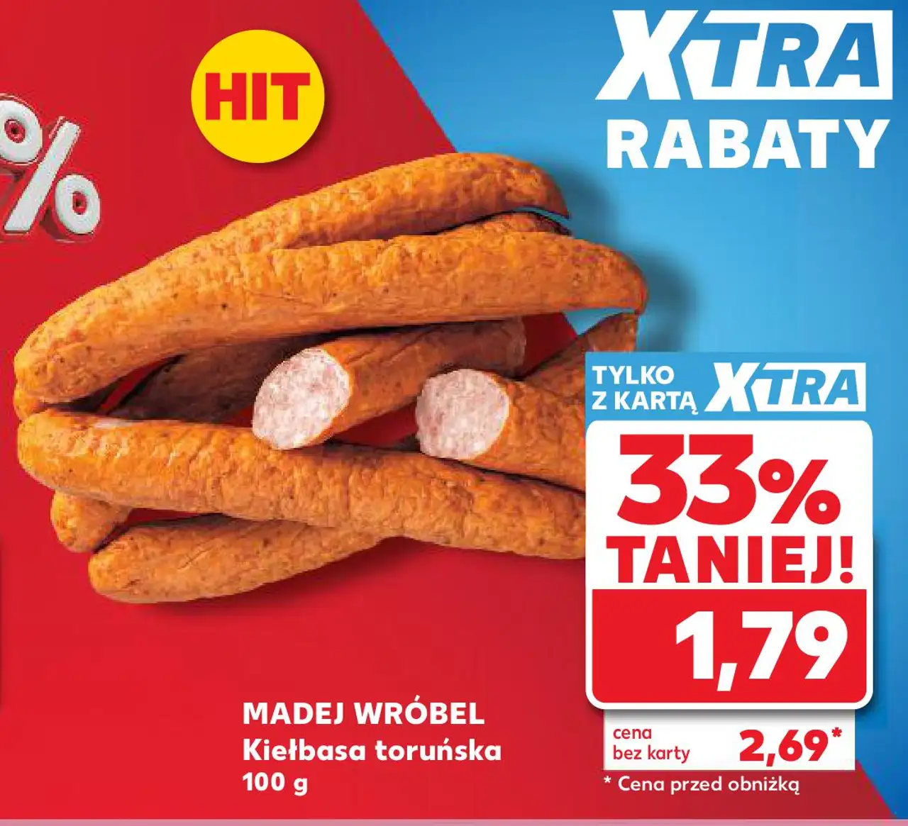 MADEJ WRÓBEL Kiełbasa toruńska 100 g