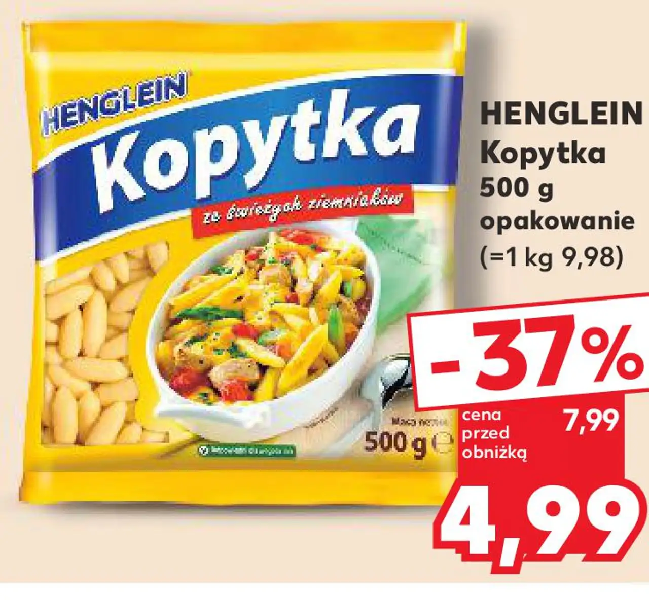 HENGLEIN Kopytka 500 g opakowanie