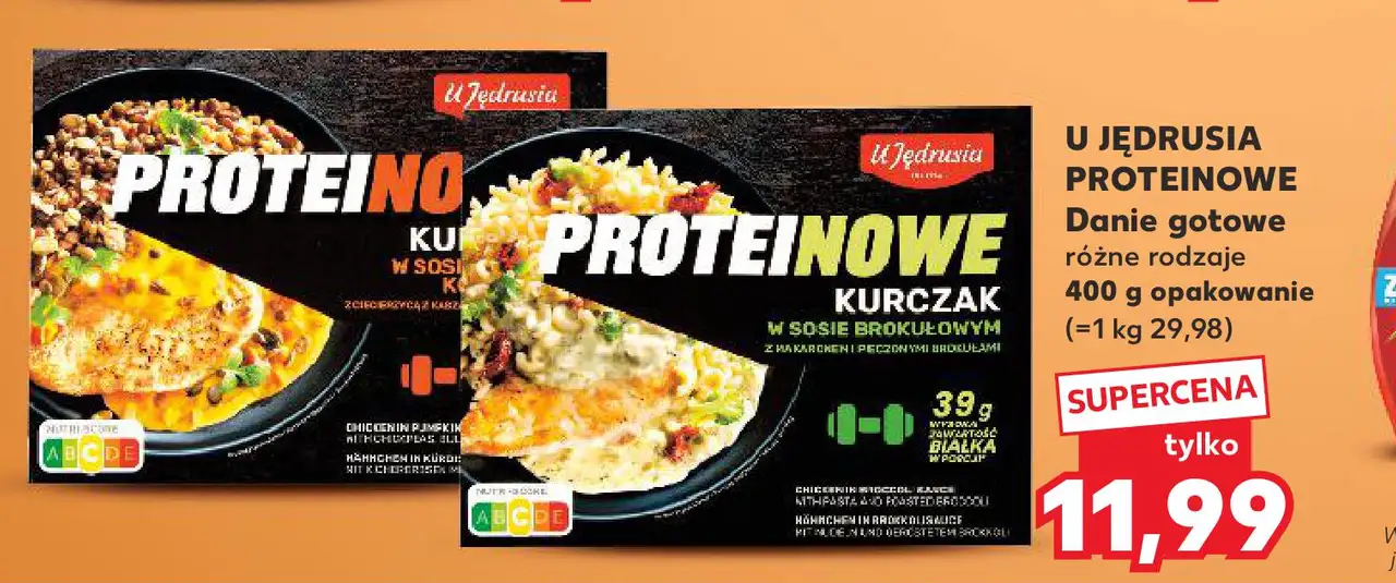 U JĘDRUSIA PROTEINOWE Danie gotowe