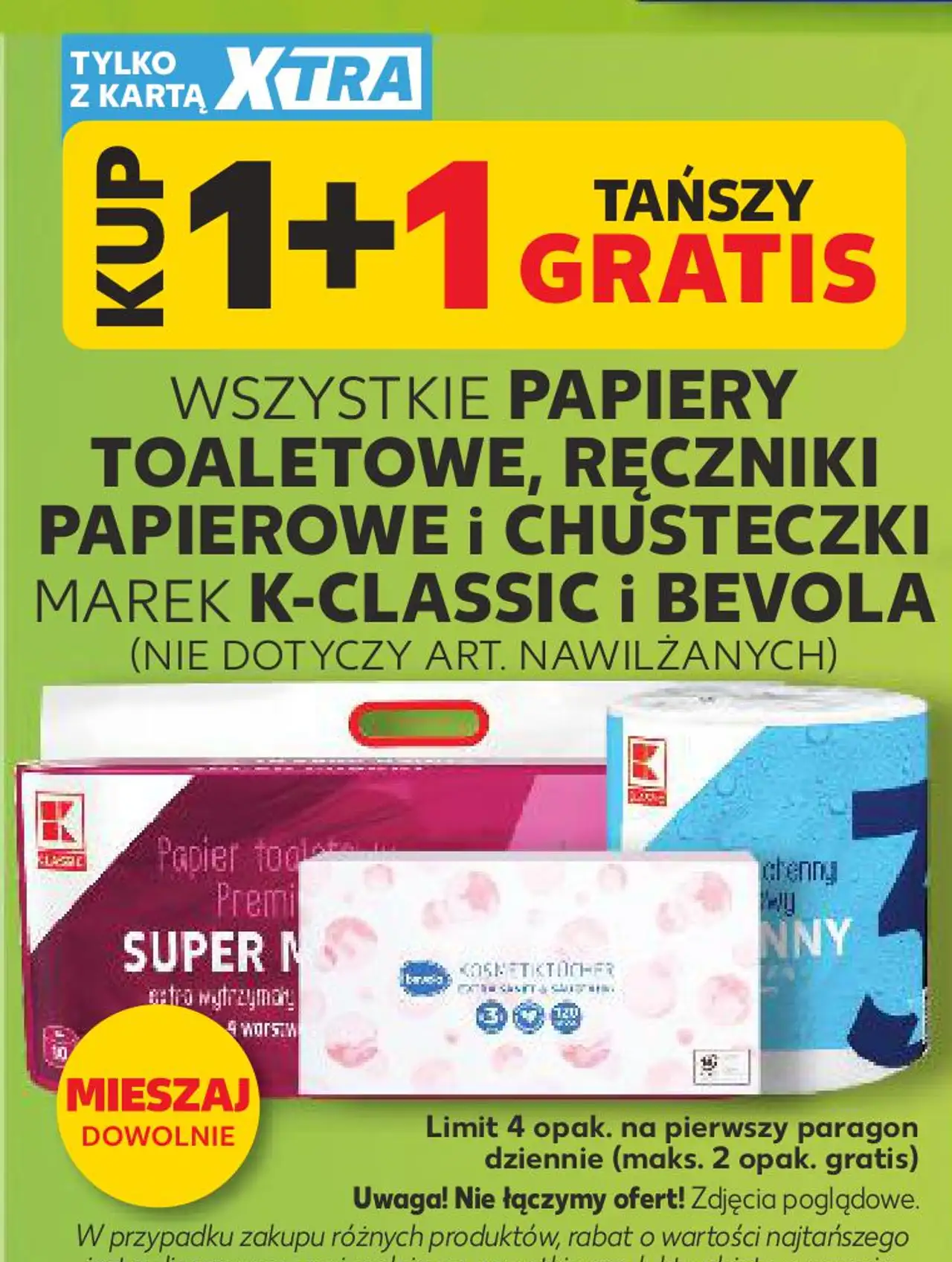 WSZYSTKIE PAPIERY TOALETOWE, RĘCZNIKI PAPIEROWE I CHUSTECZKI MAREK K-CLASSIC i BEVOLA