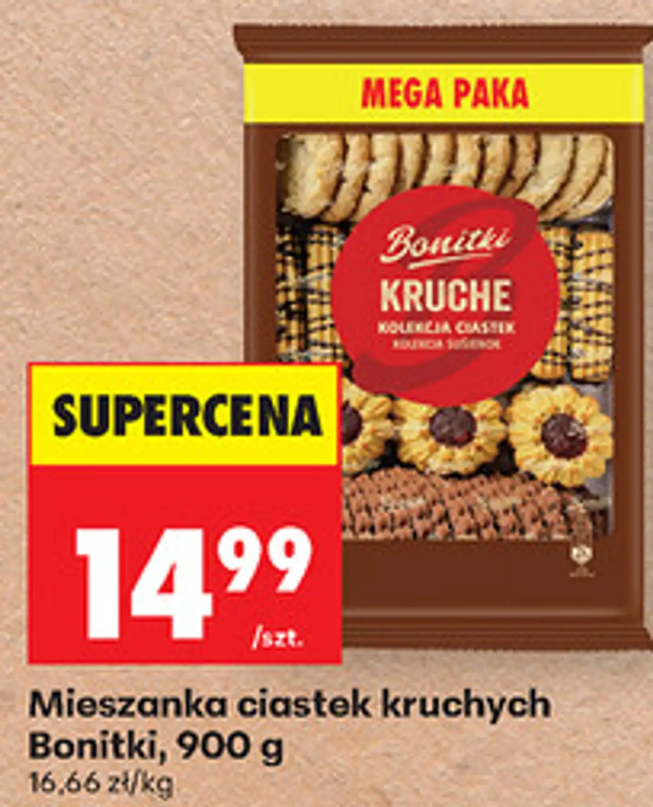 Mieszanka ciastek kruchych Bonitki, 900 g