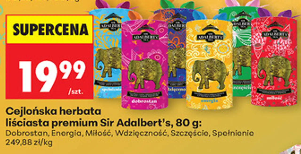 Cejlońska herbata liściasta premium Sir Adalbert's