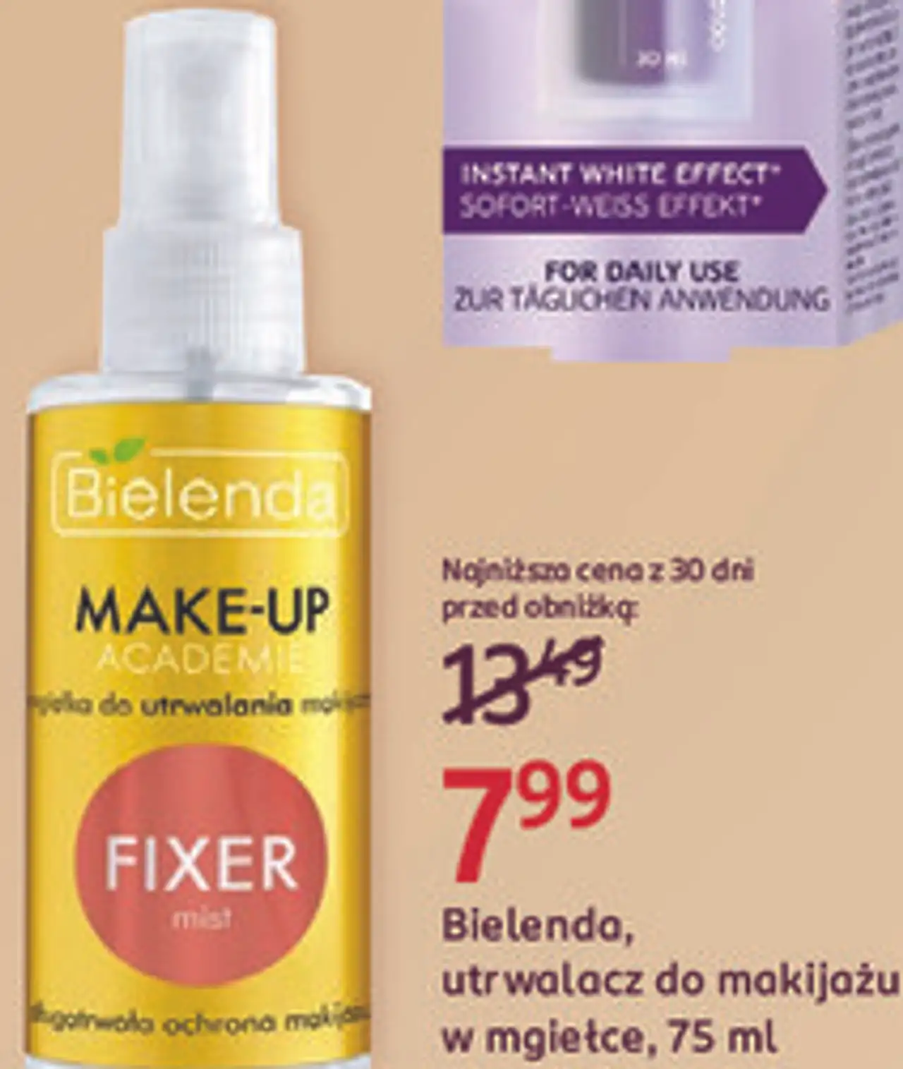 Bielenda, utrwalacz do makijażu w mgiełce, 75 ml
