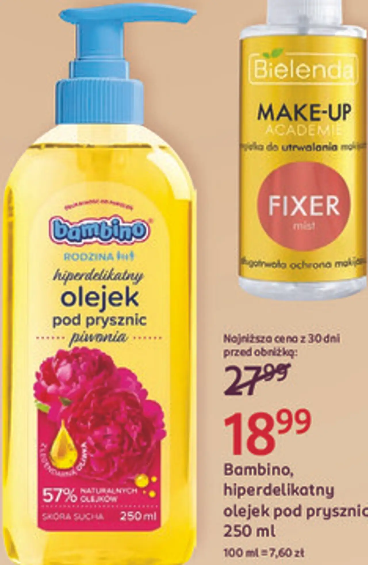 Bambino, hiperdelikatny olejek pod prysznic, 250 ml
