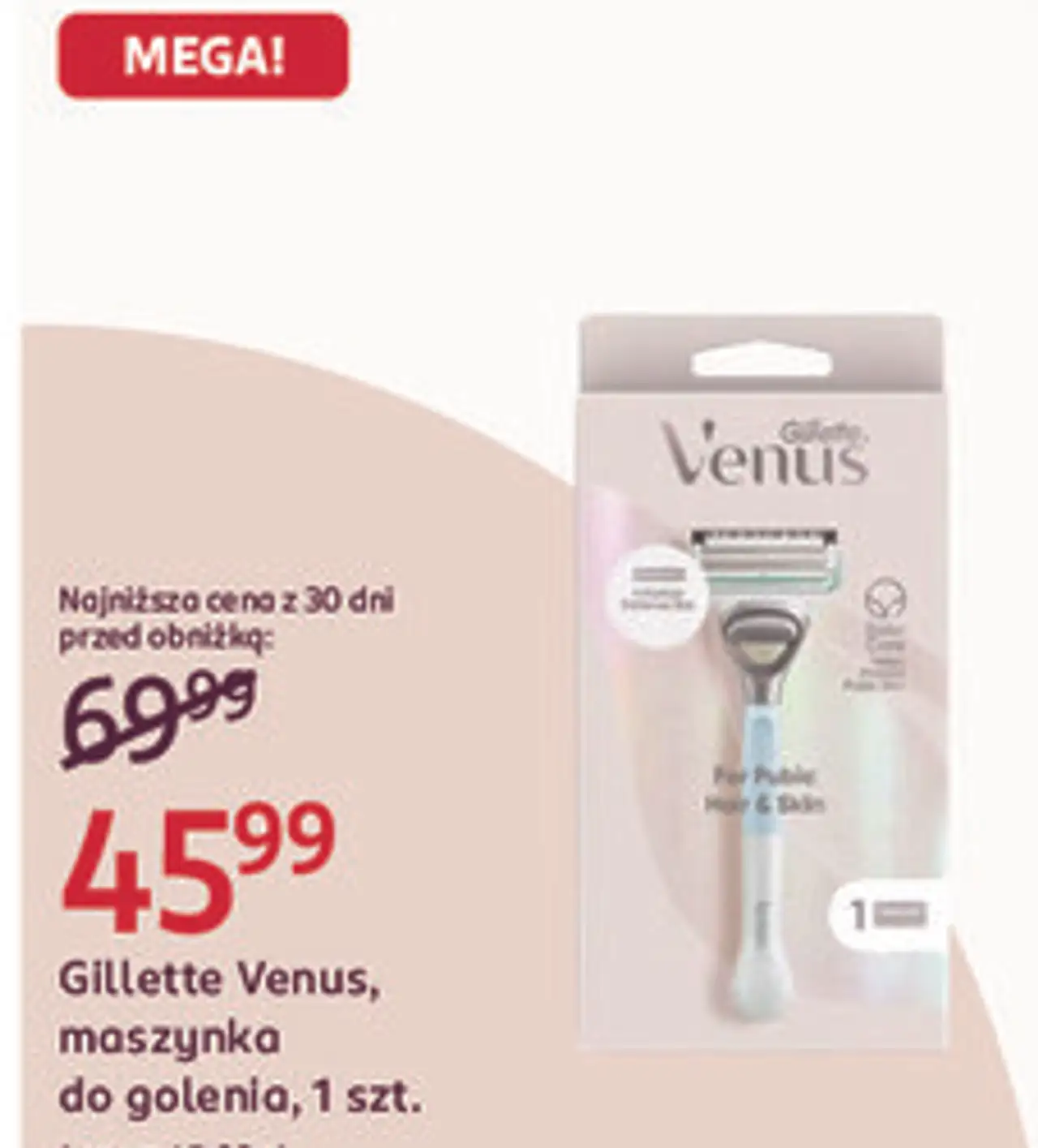Gillette Venus, maszynka do golenia, 1 szt.
