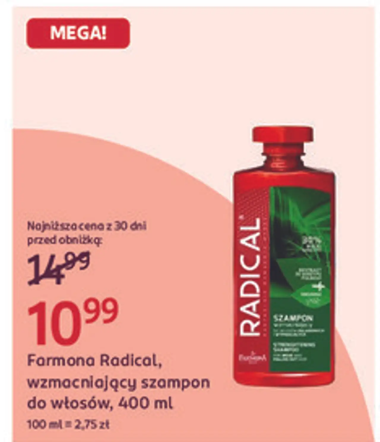 Farmona Radical, wzmacniający szampon do włosów, 400 ml