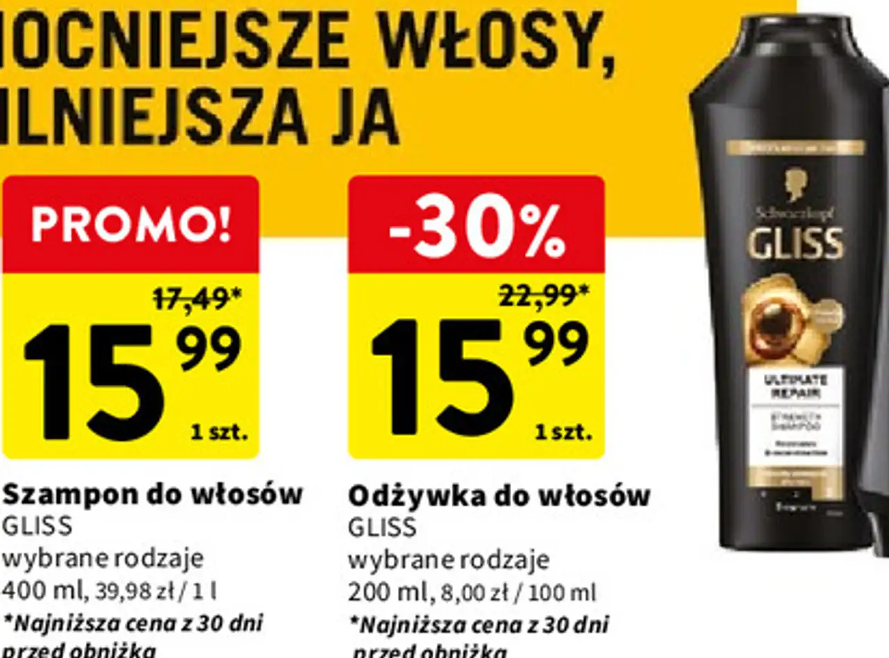 Szampon do włosów GLISS