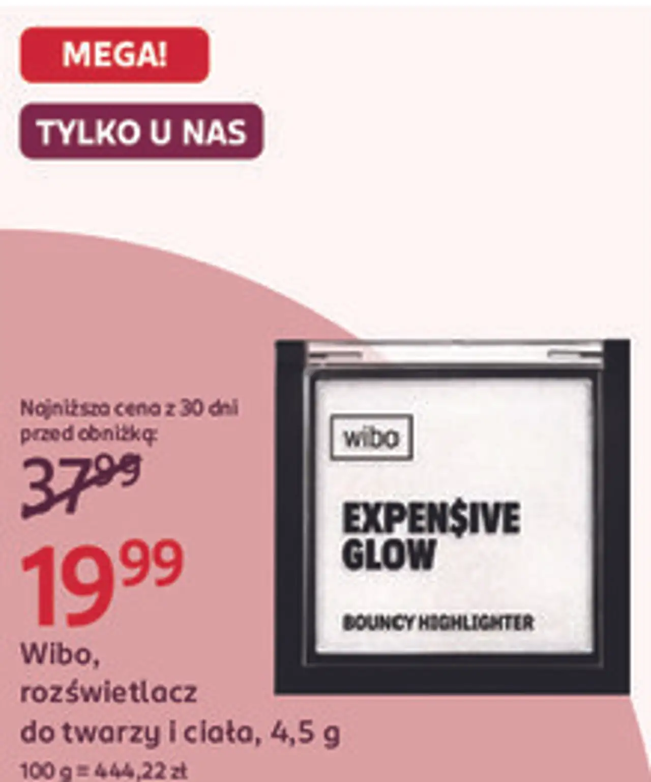 Wibo, rozświetlacz do twarzy i ciała, 4,5 g