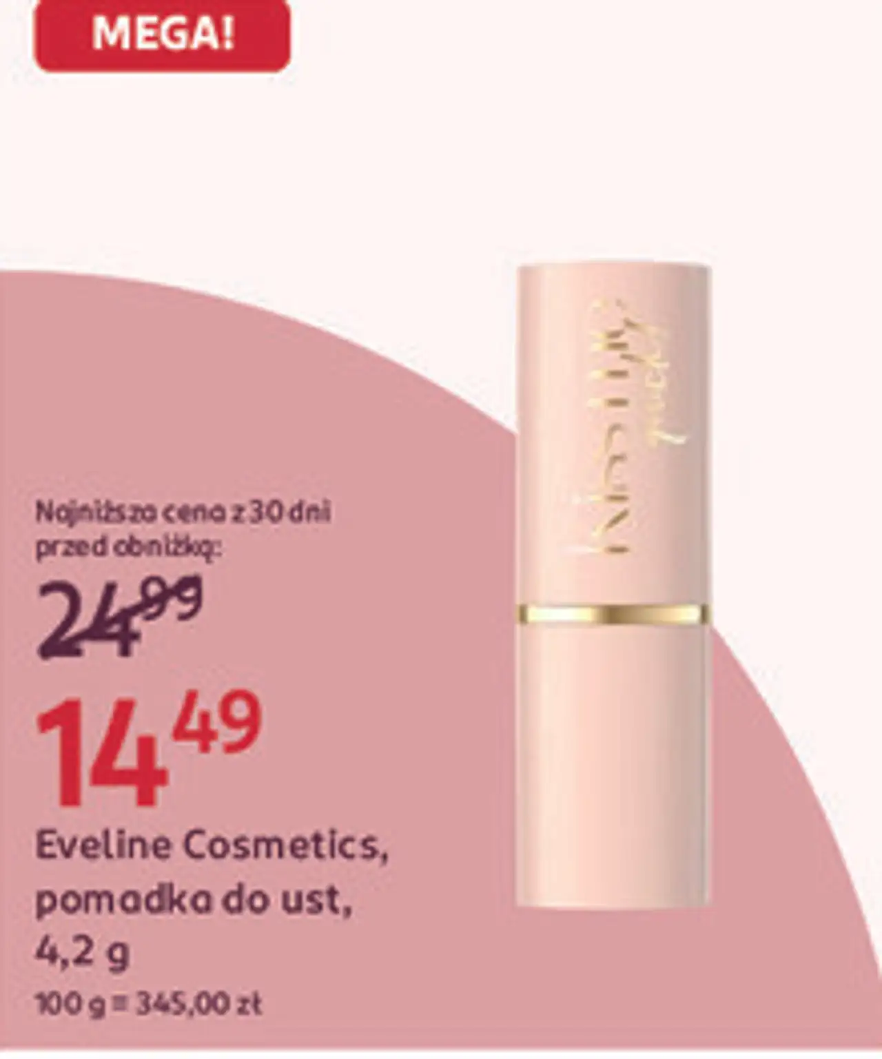 Eveline Cosmetics, pomadka do ust, 4,2 g