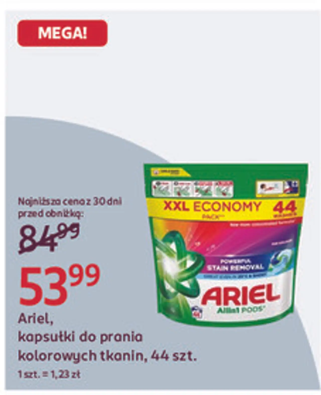 Ariel, kapsułki do prania kolorowych tkanin, 44 szt.