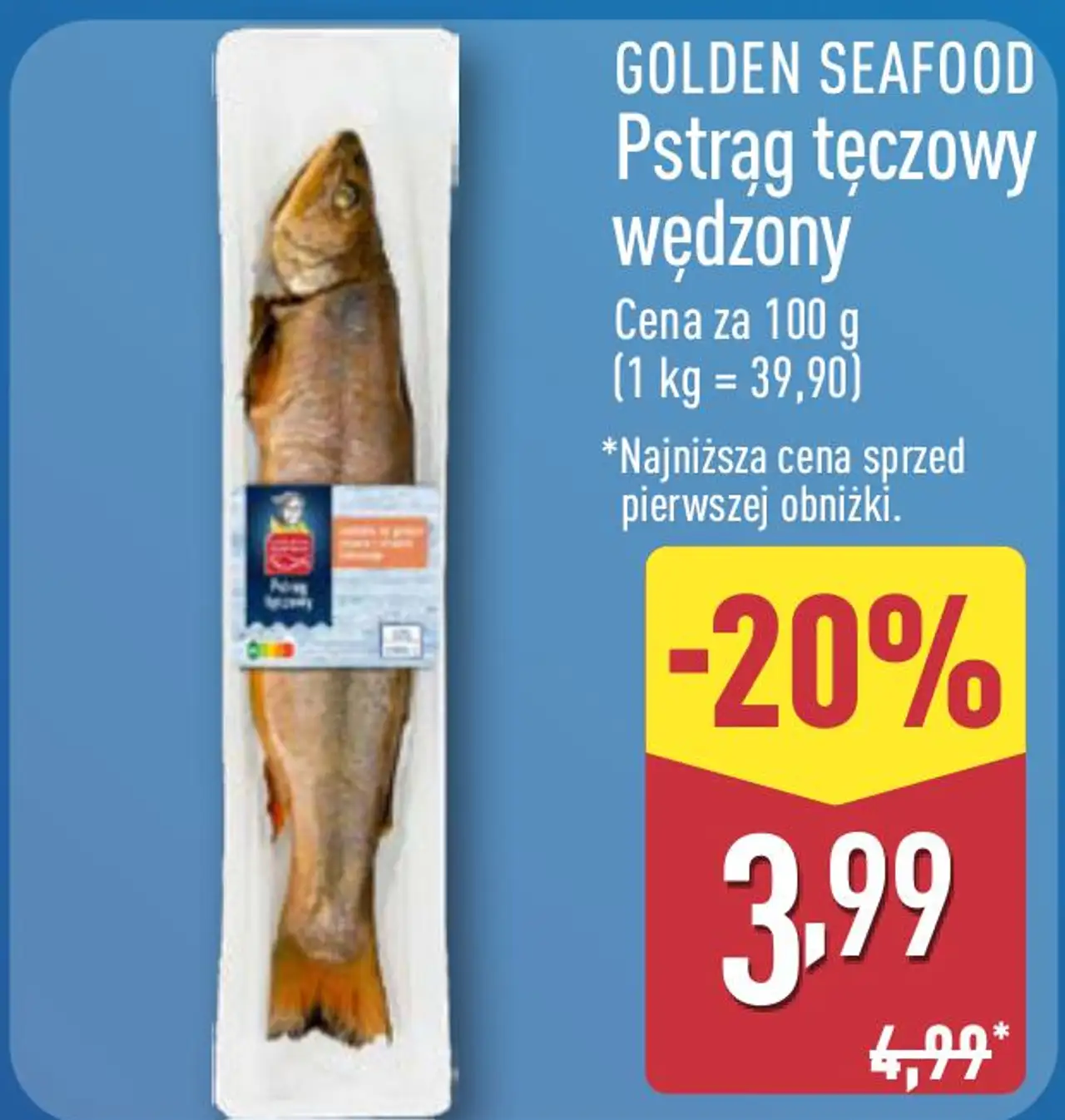GOLDEN SEAFOOD Pstrąg tęczowy wędzony