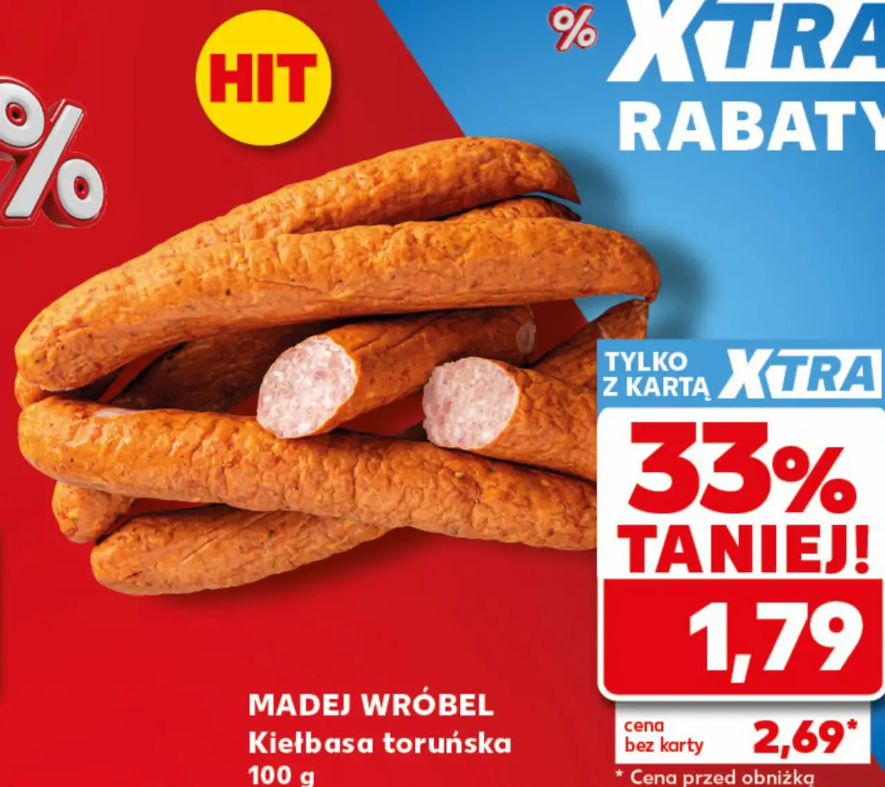 MADEJ WRÓBEL Kiełbasa toruńska 100 g