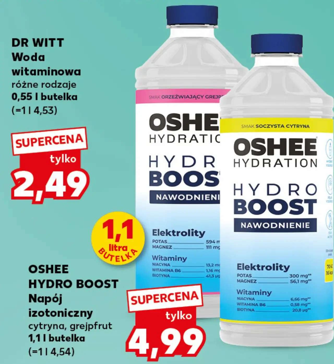 OSHEE HYDRO BOOST Napój izotoniczny