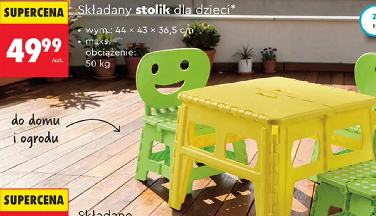 Składany stolik dla dzieci