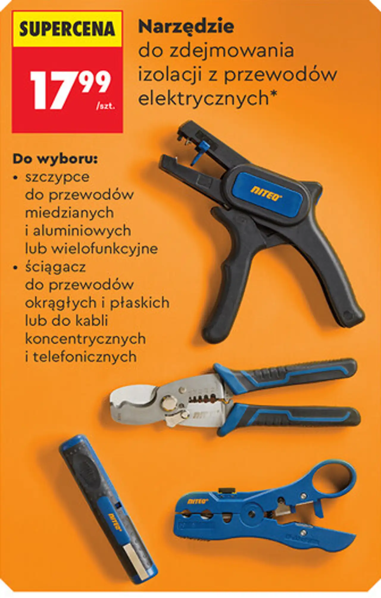 Narzędzie do zdejmowania izolacji z przewodów elektrycznych*