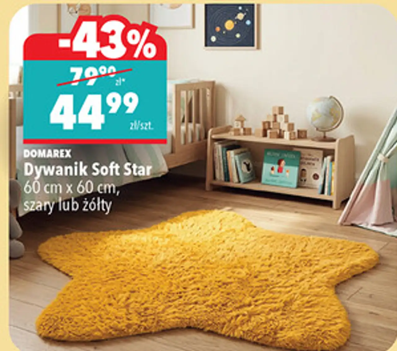 DOMAREX Dywanik Soft Star