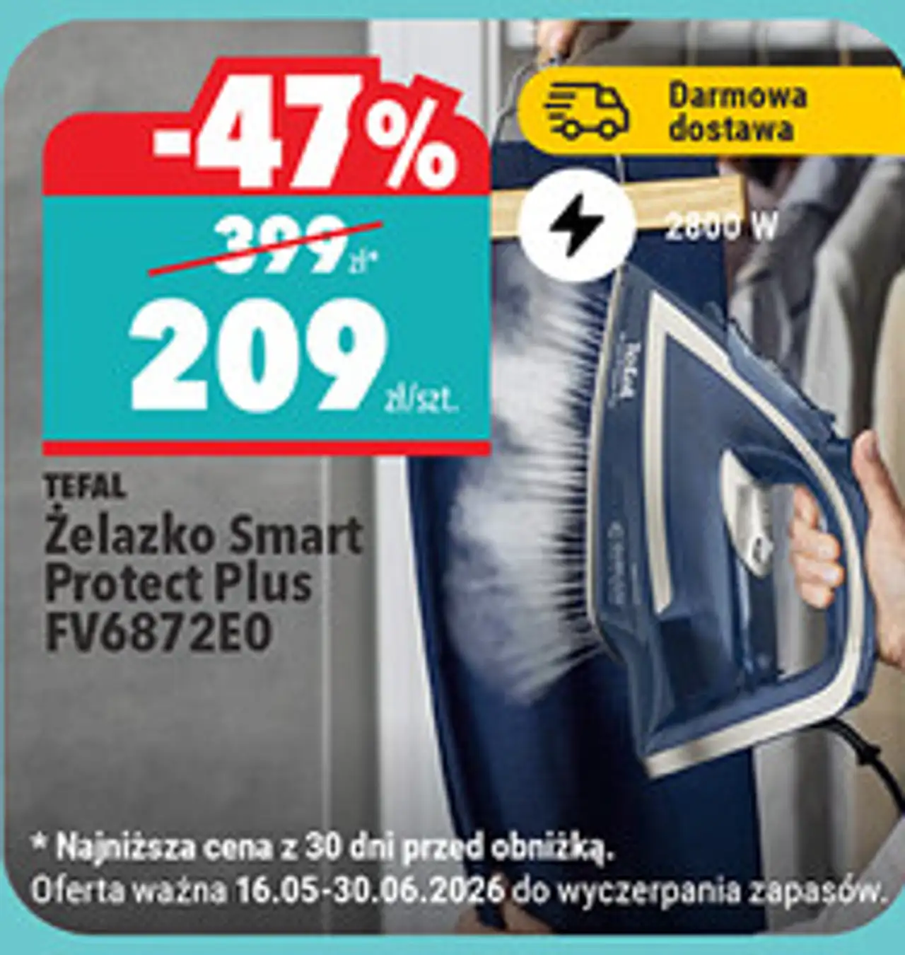 TEFAL Żelazko Smart Protect Plus FV6872E0