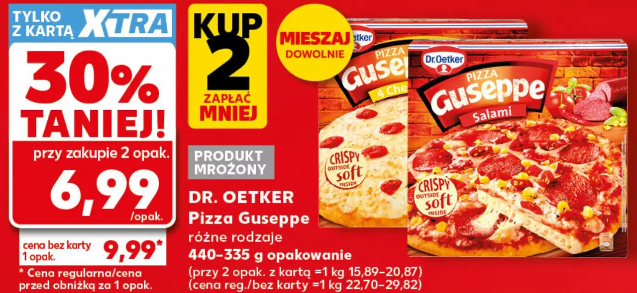 DR. OETKER Pizza Guseppe różne rodzaje 440-335 g opakowanie