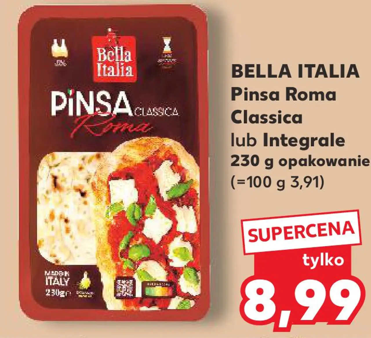 Pinsa Roma Classica lub Integrale