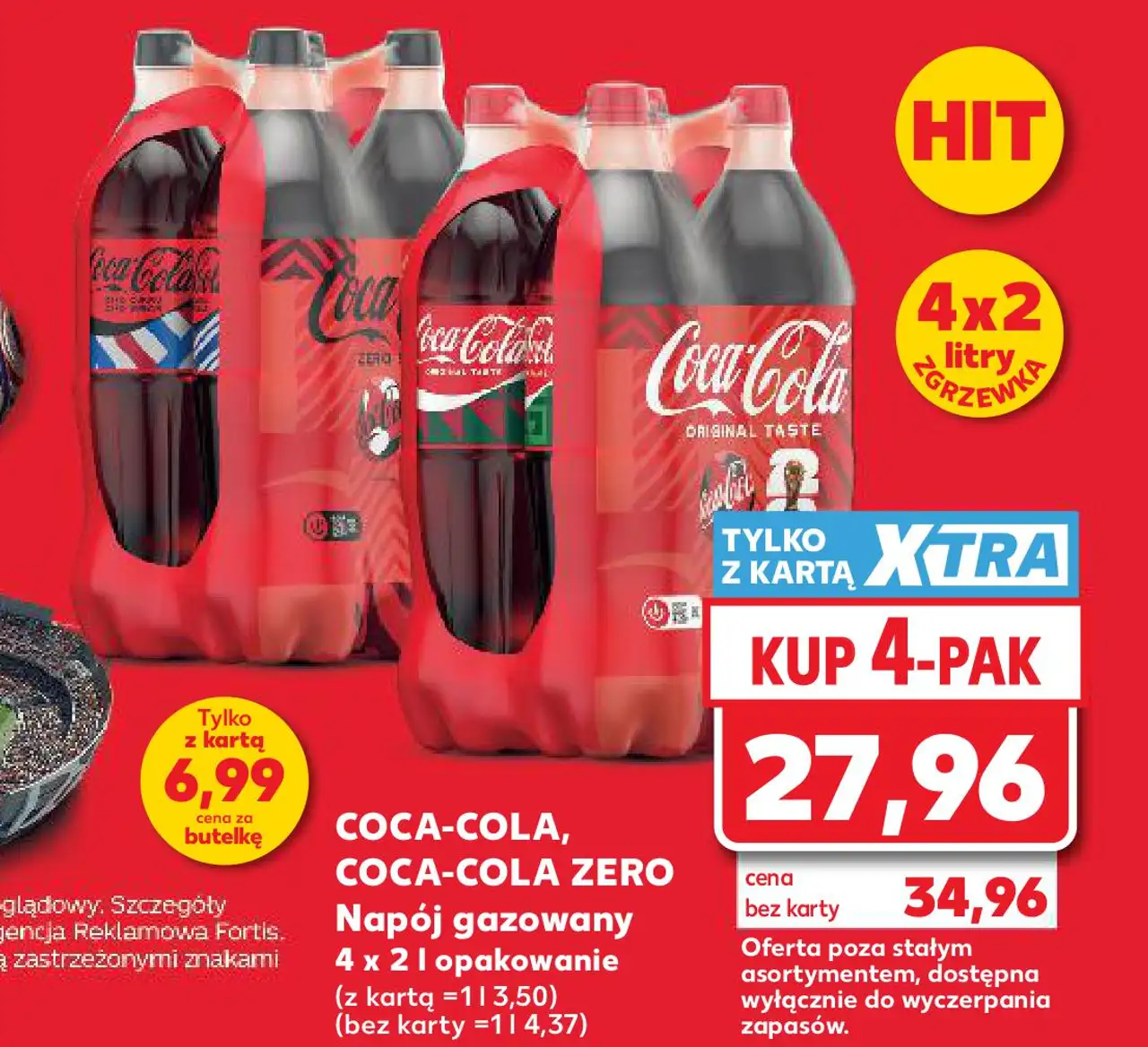 Coca-Cola, Coca-Cola Zero Napój gazowany 4x2 l