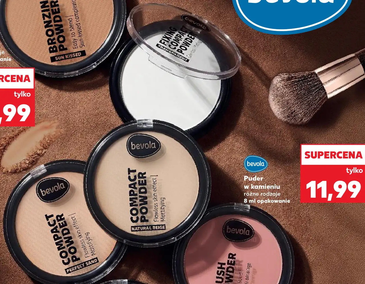 bevola Puder w kamieniu rożne rodzaje 8 ml opakowanie