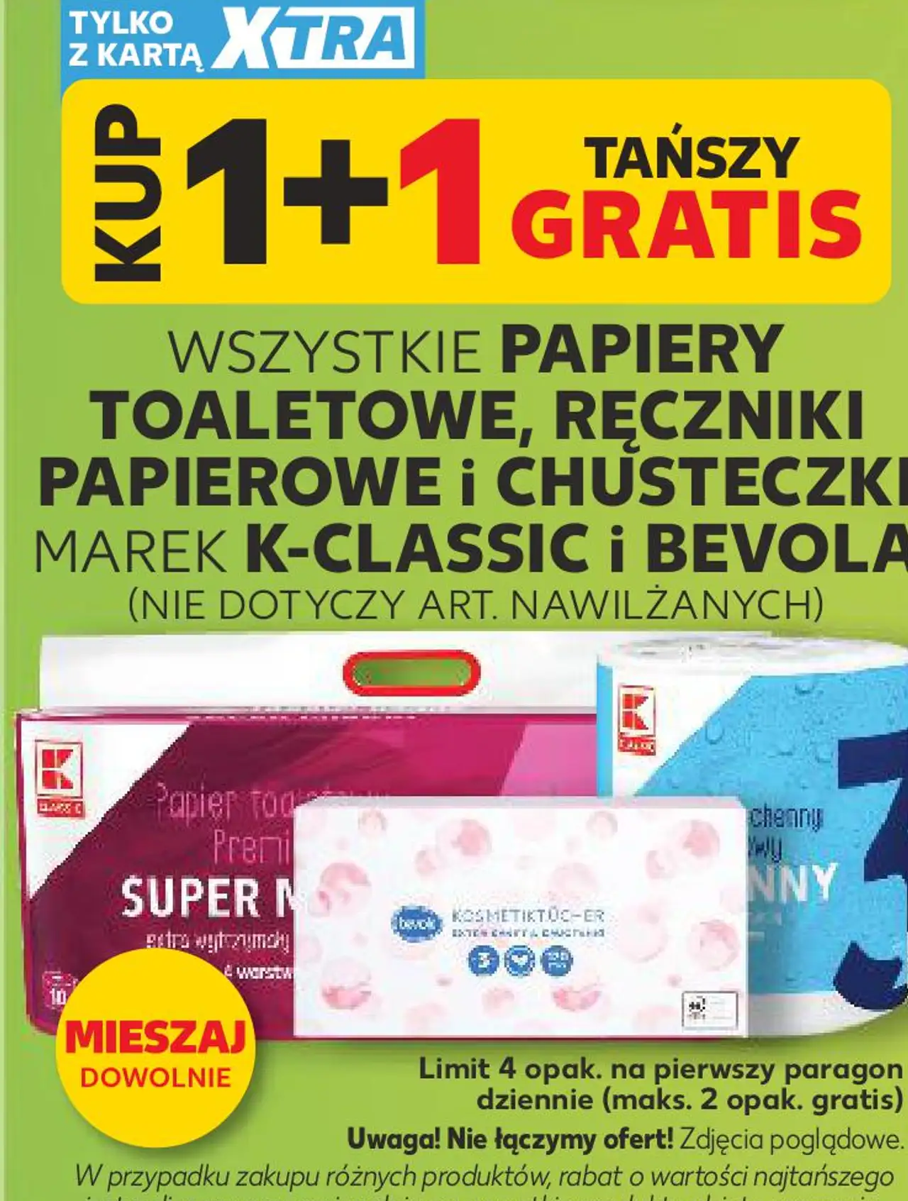 WSZYSTKIE PAPIERY TOALETOWE, RĘCZNIKI PAPIEROWE I CHUSTECZKI MAREK K-CLASSIC I BEVOLA