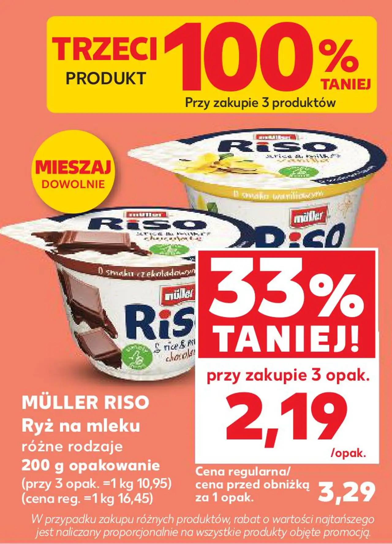 MÜLLER RISO Ryż na mleku różne rodzaje 200 g opakowanie