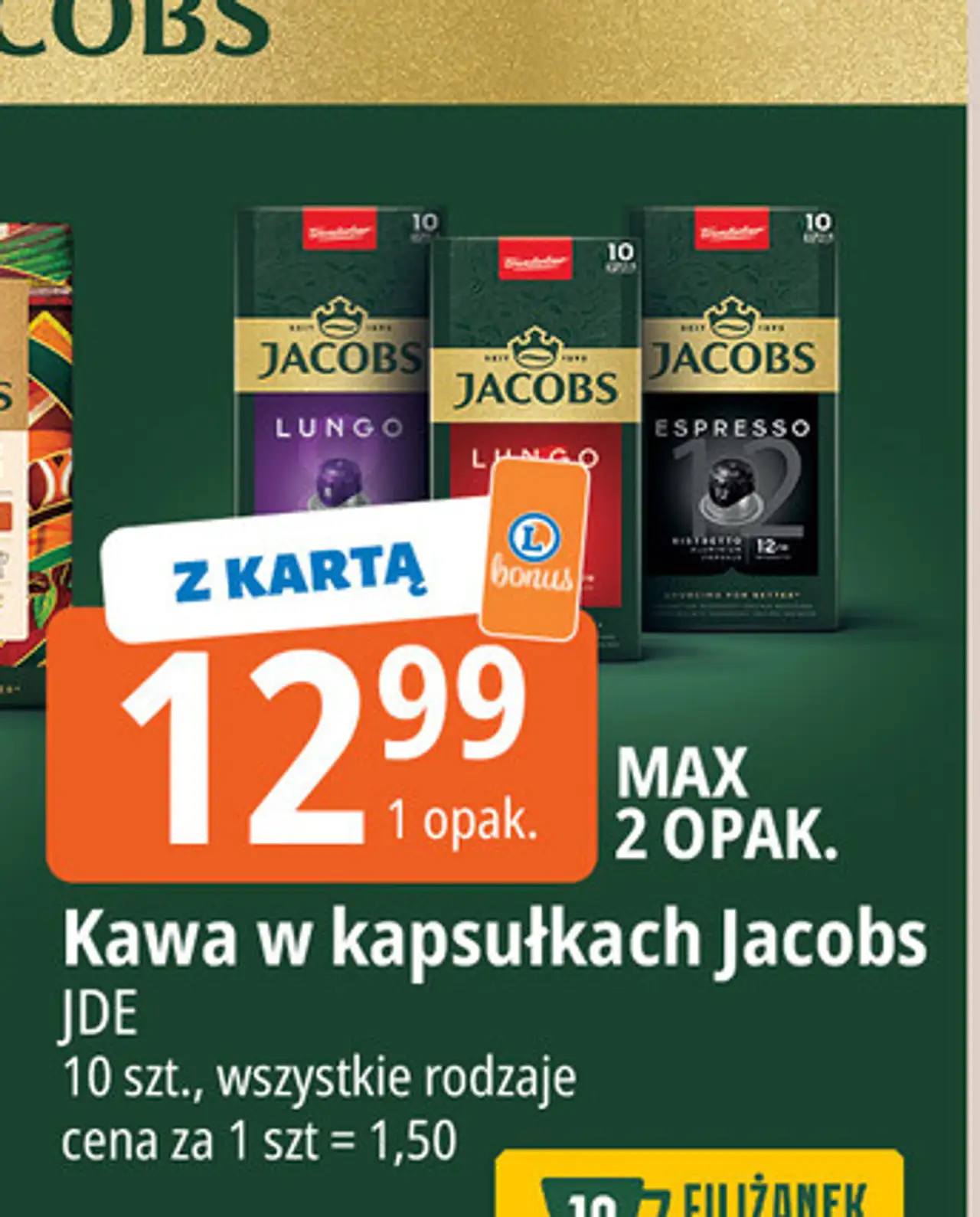 Kawa w kapsułkach original 6 Jacobs Lungo