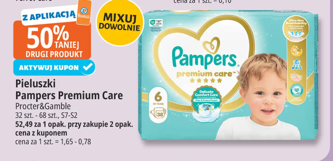 Pieluszki dla dzieci 6 Pampers Premium Care